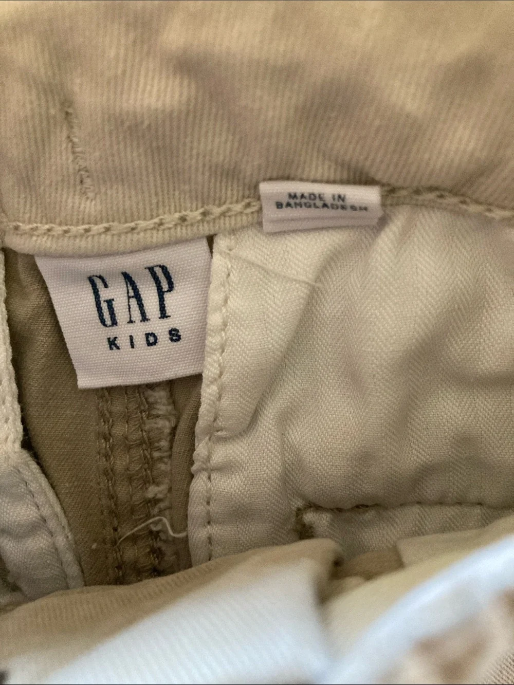 Boys Gap Kids tan long chino shorts size 8